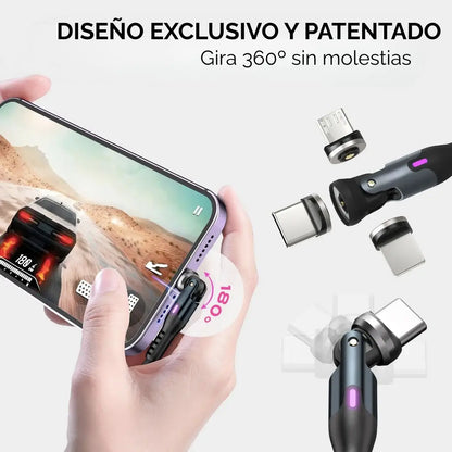 Cargador Magnético + 3 adaptadores gratis