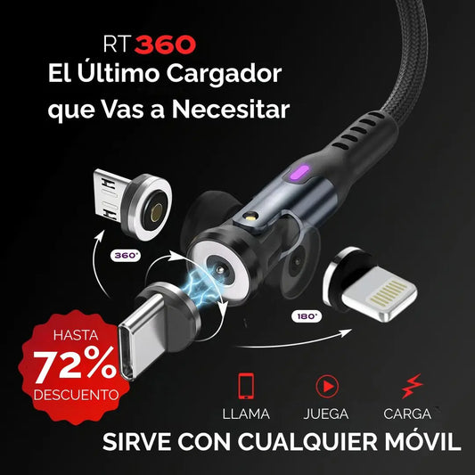 Cargador Magnético + 3 adaptadores gratis